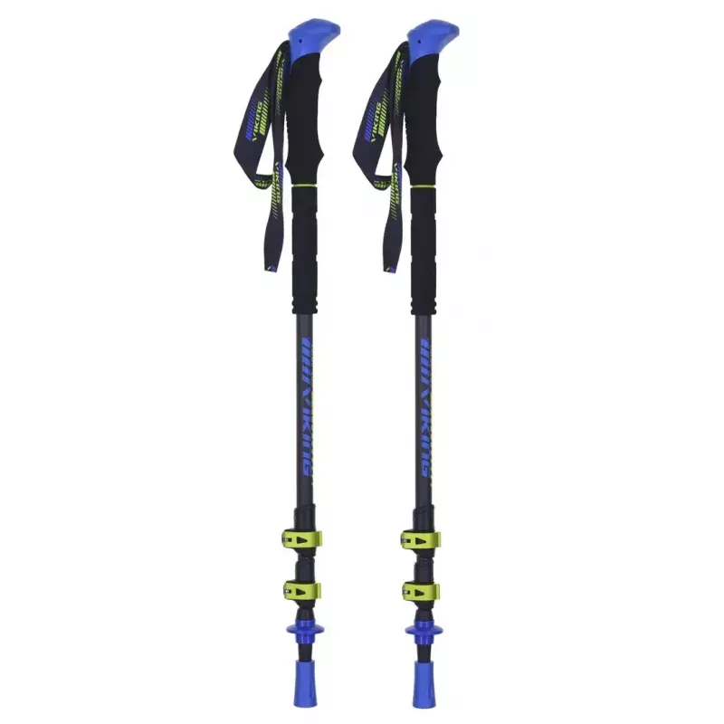 Trekking poles Viking Carbo Lite Black Lime, 175 cm, carbon, 610 g