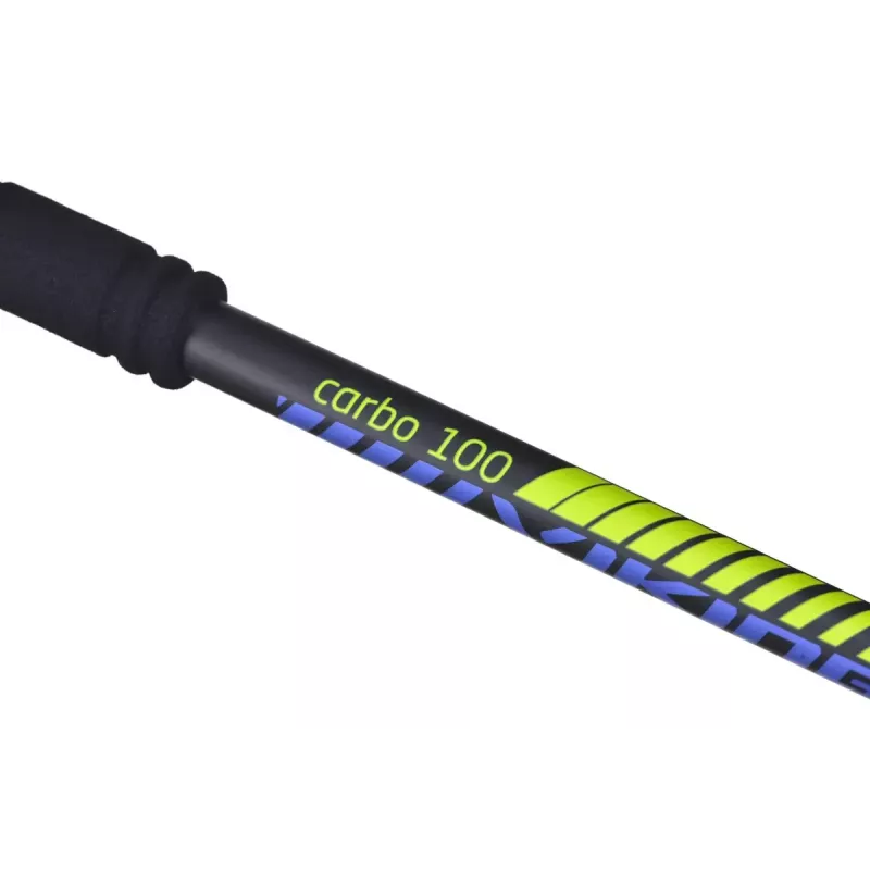 Trekking poles Viking Carbo Lite Black Lime, 175 cm, carbon, 610 g