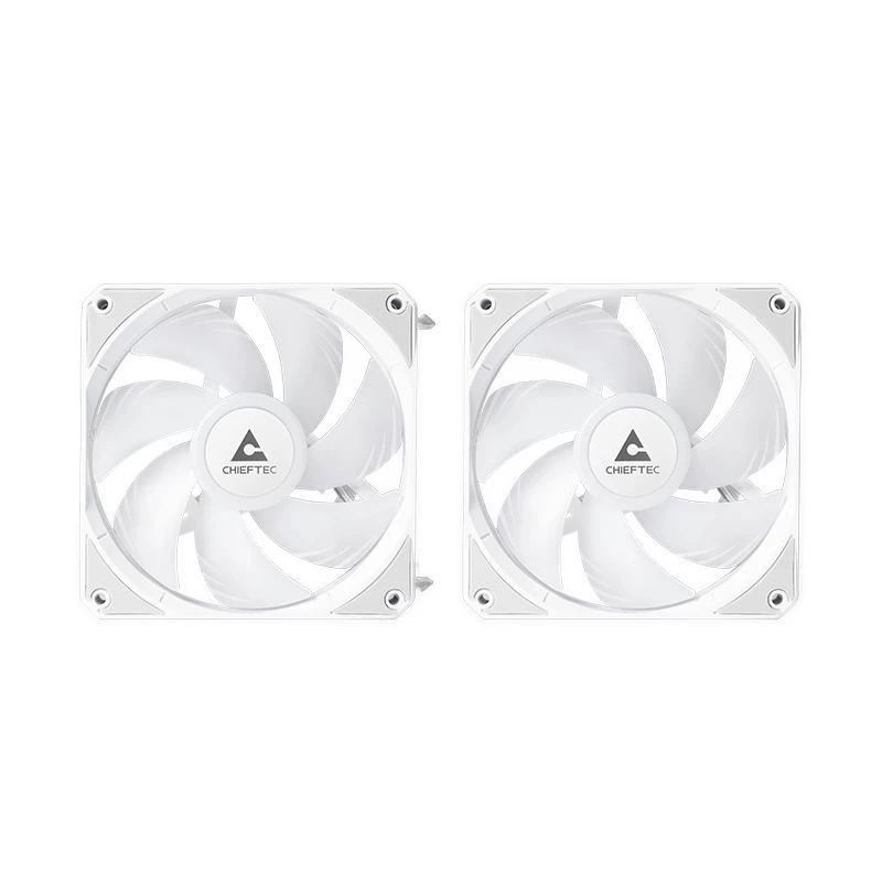 All-in-one liquid cooler CHIEFTEC ICEBERG 240-RGB-W — 240mm radiator, 2 x 120mm RGB fans, white