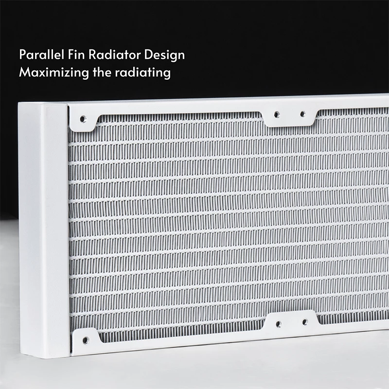 All-in-one liquid cooler CHIEFTEC ICEBERG 240-RGB-W — 240mm radiator, 2 x 120mm RGB fans, white