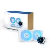 All-in-one liquid cooler CHIEFTEC ICEBERG 240-RGB-W — 240mm radiator, 2 x 120mm RGB fans, white