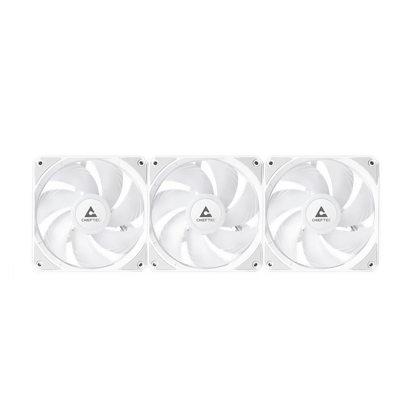 All-in-one liquid cooler CHIEFTEC CLC-360-RGB-W — 360 mm radiator, 3x 120 mm RGB fans, white, 40 cm tubes