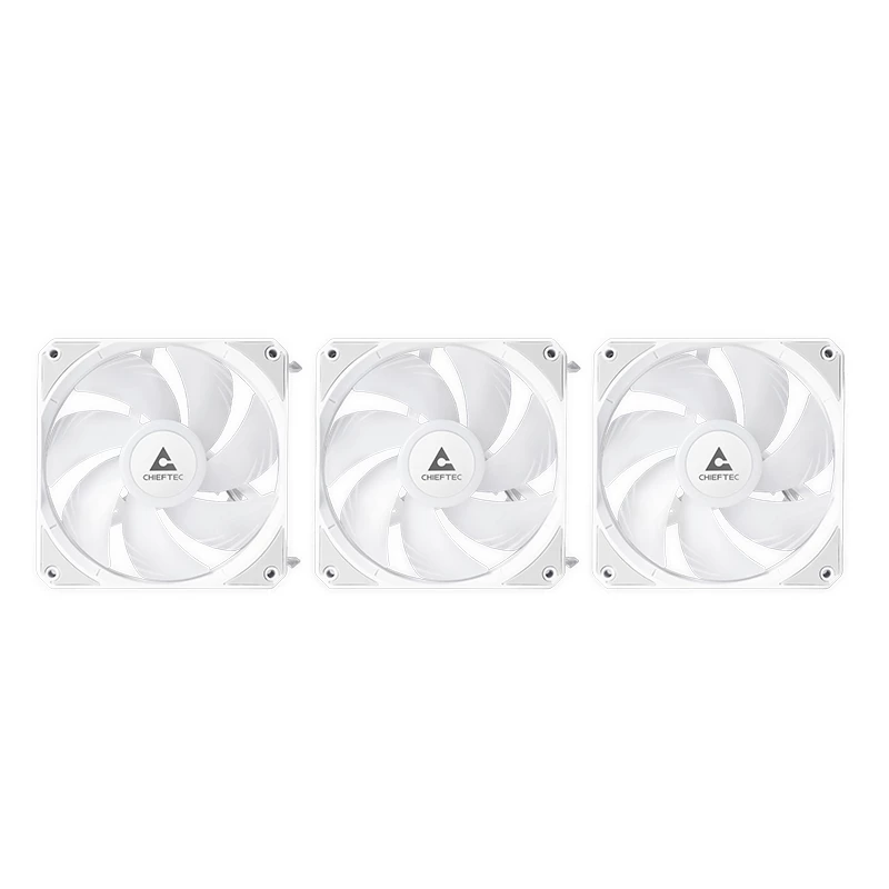 All-in-one liquid cooler CHIEFTEC CLC-360-RGB-W — 360 mm radiator, 3x 120 mm RGB fans, white, 40 cm tubes