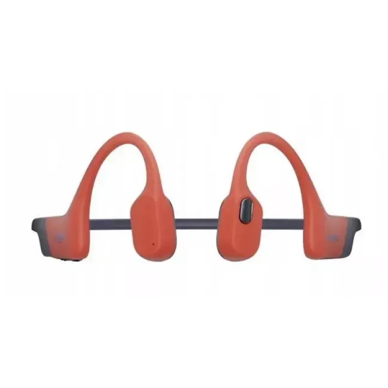 Bone conduction headphones Shokz OpenSwim Pro — binaural, IP68 waterproof, Bluetooth 5.2, up to 9 h runtime, ear-hook, red