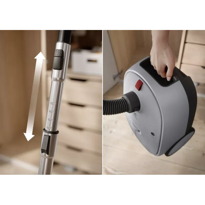 Cylinder vacuum Electrolux EB61A5UG — 3.5 L dust bag, 750 W, 12 m radius, turbo brush, stainless steel telescopic tube