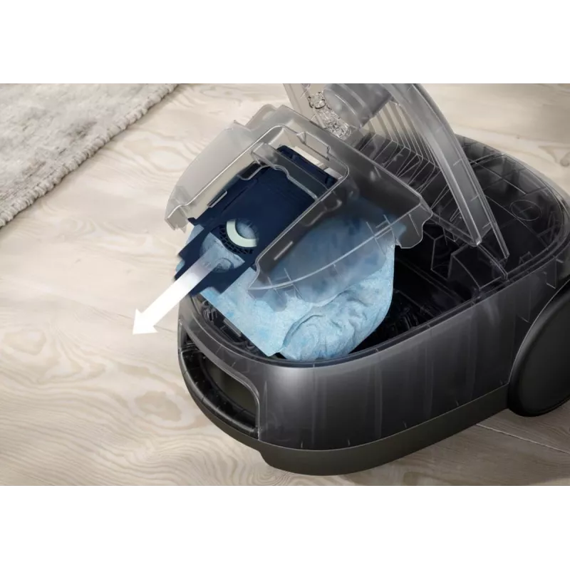 Cylinder vacuum Electrolux EB61A5UG — 3.5 L dust bag, 750 W, 12 m radius, turbo brush, stainless steel telescopic tube