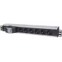 Rackmount Power Strip Intellinet 19 inch 1.5U 6-Way German Type