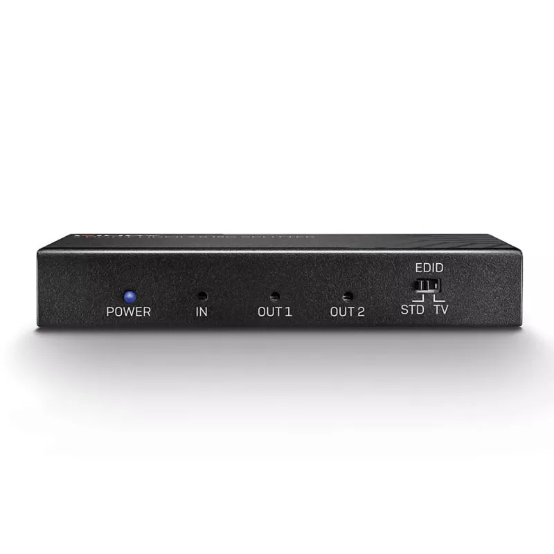 Lindy 2 Port HDMI 2.0 18G Splitter, HDMI, 2x HDMI, 3840 x 2160 pixels, Black, Metal, CE, FCC, RoHS, REACH, California Proposition 65