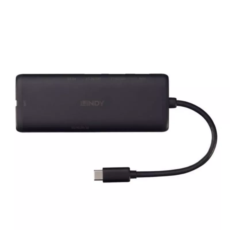 Lindy DST-Mini USB-C Laptop Mini Docking Station with 4K Support and 100W Pass-Through Charging