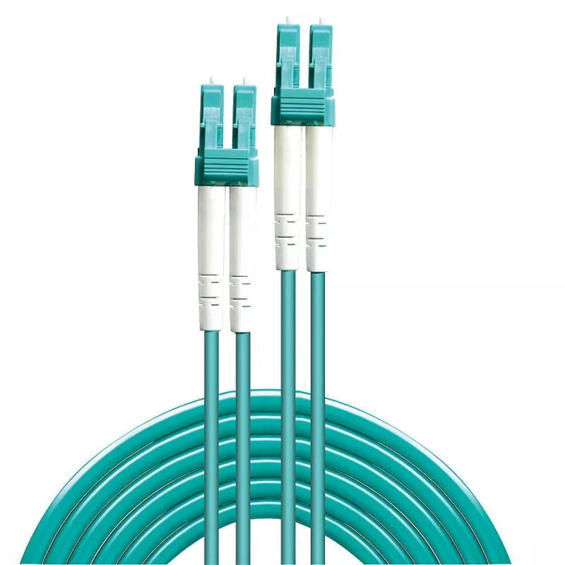 Lindy 50m LC-LC OM3 50/125 Fibre Optic Patch Cable, 50 m, OM3, LC, LC