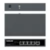 Intellinet 5-Port Gigabit Switch with PoE Passthrough, One IEEE 802.3bt (PoE++ / 4PPoE) PD PoE Port with 95 W Power Input, Four PSE PoE ports, PoE Power Budget up to 65 W, IEEE 802.3at/af Compliant Output, Desktop, Wall-mount Option