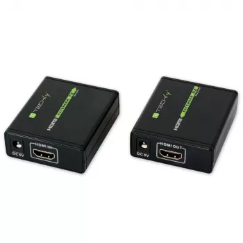 AV transmitter & receiver TECHLY IDATA EXT-E70 — HDMI over Cat6/6a/7 extender, Full HD 1920x1080, 60 m, 10.2 Gbit/s, HDCP, black