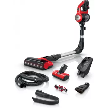 Bosch BBS711ANM stick vacuum/electric broom Battery Dry Bagless 0.3 L Black, Red, Stainless steel