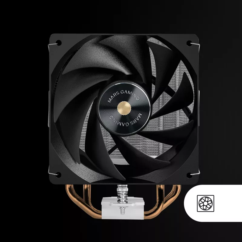 Mars Gaming MCPU-X4 Processor Air cooler 12 cm Black 1 pc(s)