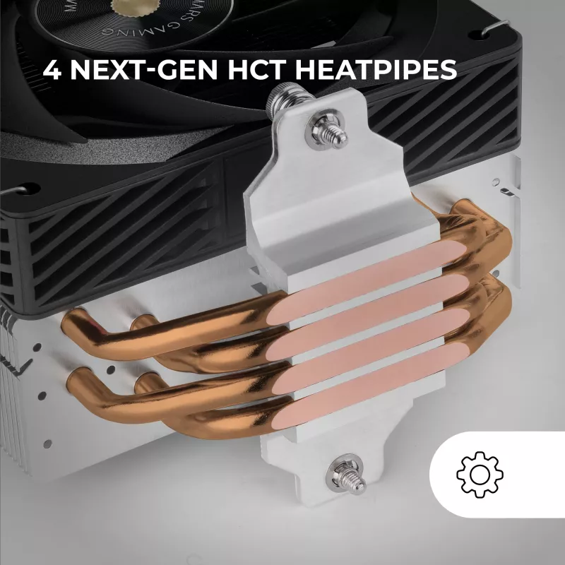 Mars Gaming MCPU-X4 Processor Air cooler 12 cm Black 1 pc(s)