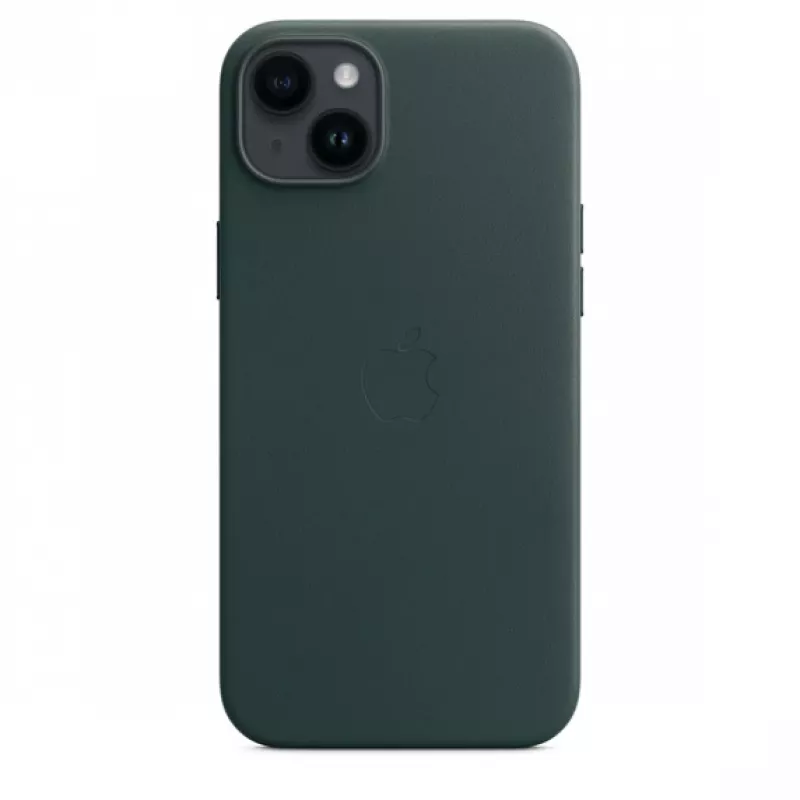 Apple Leather Case with MagSafe iPhone 14 Plus Forest Green