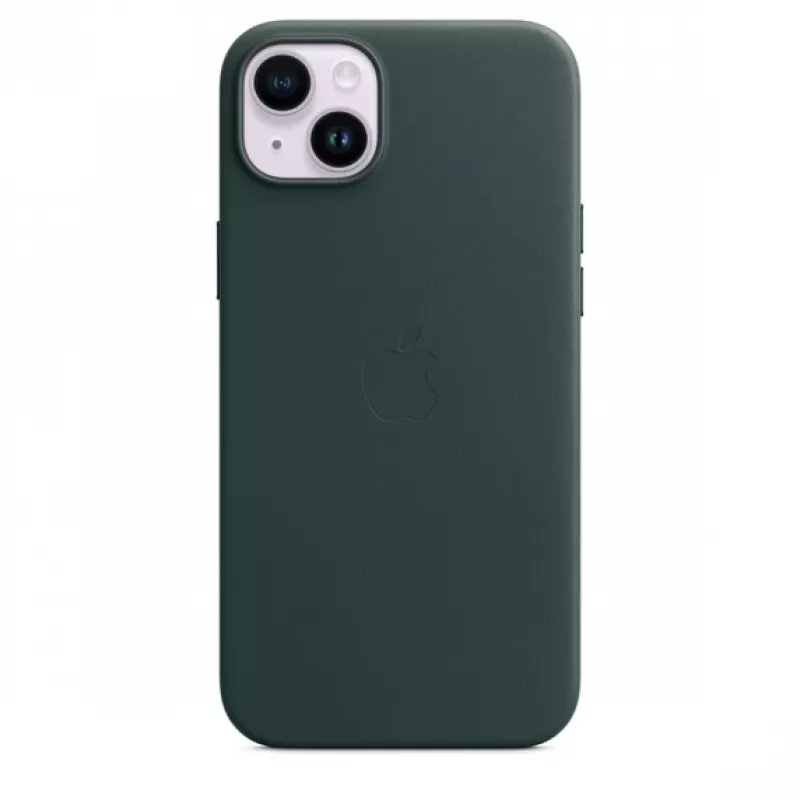 Apple Leather Case with MagSafe iPhone 14 Plus Forest Green