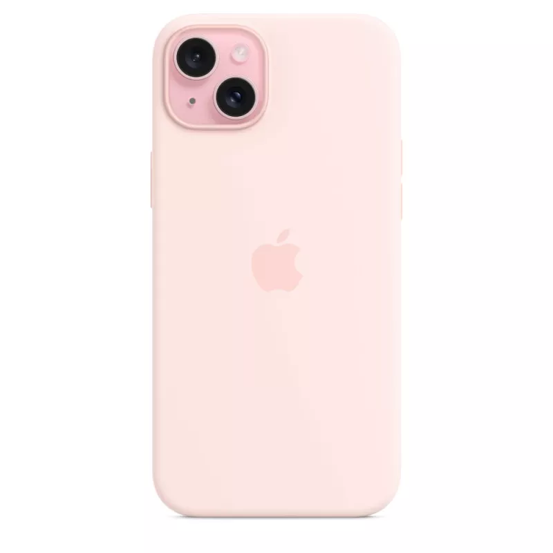 Apple Silicone Case with MagSafe iPhone 15 Plus Light Pink