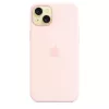 Apple Silicone Case with MagSafe iPhone 15 Plus Light Pink