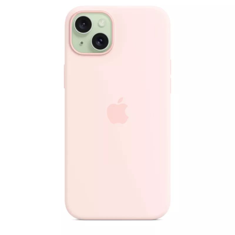 Apple Silicone Case with MagSafe iPhone 15 Plus Light Pink