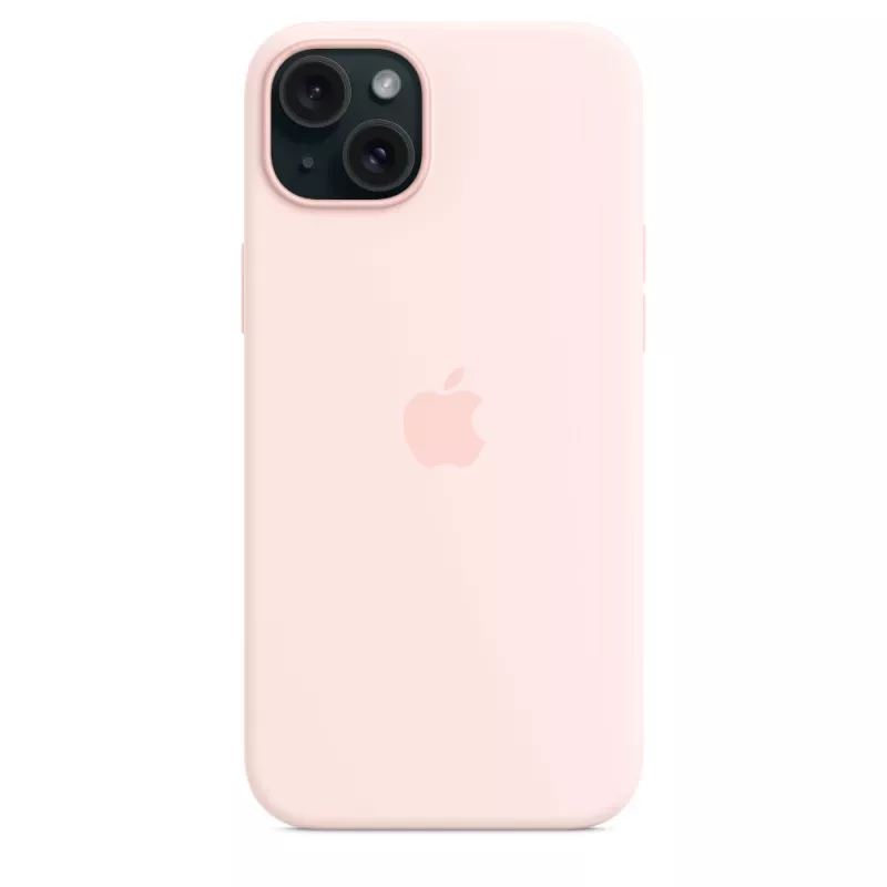 Apple Silicone Case with MagSafe iPhone 15 Plus Light Pink