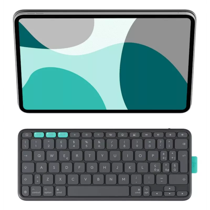 LOGITECH Flip Folio Graphite - iPad Pro 11-in (M4) iPad Air 11-in (M2 & M3) iPad Air (5th gen) - Qwerty UK