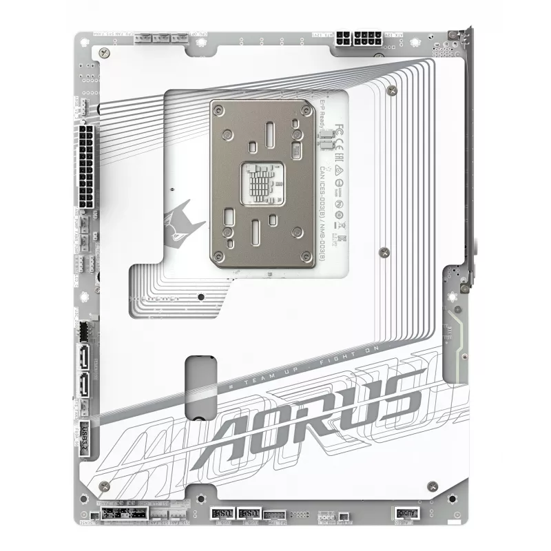 GIGABYTE B850 AORUS STEALTH ICE ATX Motherboard for AMD Socket AM5 — B850, 14+2+2 VRM, DDR5 up to 8200MHz (OC), 2×PCIe5, 2×PCIe4 M.2, Wi‑Fi 7, 5GbE
