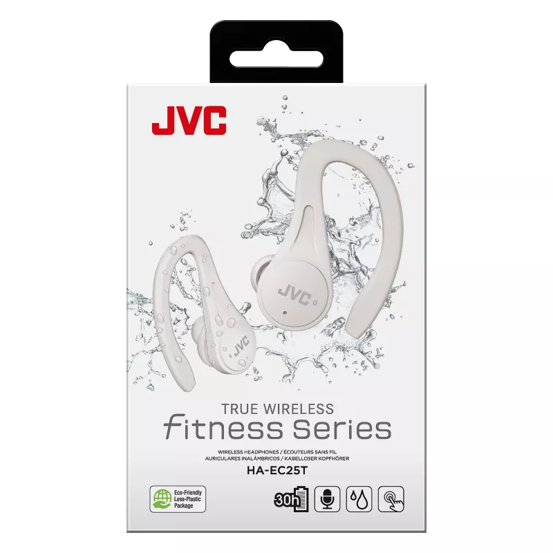 JVC Sports TWS White, True Wireless Stereo (TWS), 20 - 20000 Hz, Calls/Music, 6.8 g, Headset, White
