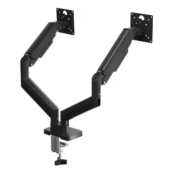 GEMBIRD Desk Mounted Adjustable Double Monitor Arm 17-32 inch, Black