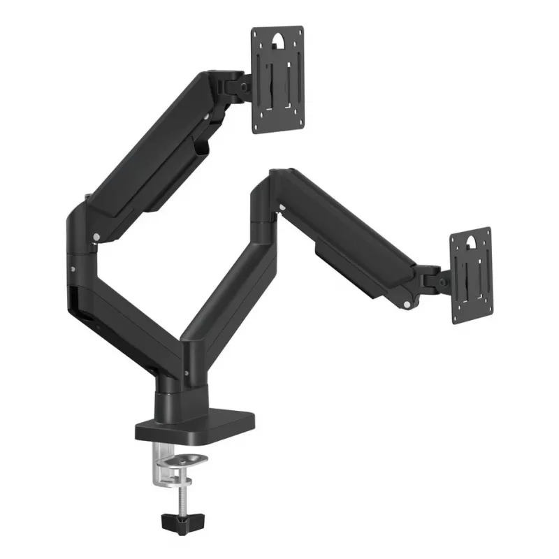 GEMBIRD Desk Mounted Adjustable Double Monitor Arm 17-32 inch, Black