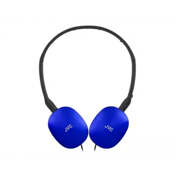Wired head-band headphones JVC HA-S160M-AU, binaural, 3 cm drivers, 12–24000 Hz, 32 Ω, 1.2 m cable, blue