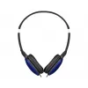 Wired head-band headphones JVC HA-S160M-AU, binaural, 3 cm drivers, 12–24000 Hz, 32 Ω, 1.2 m cable, blue