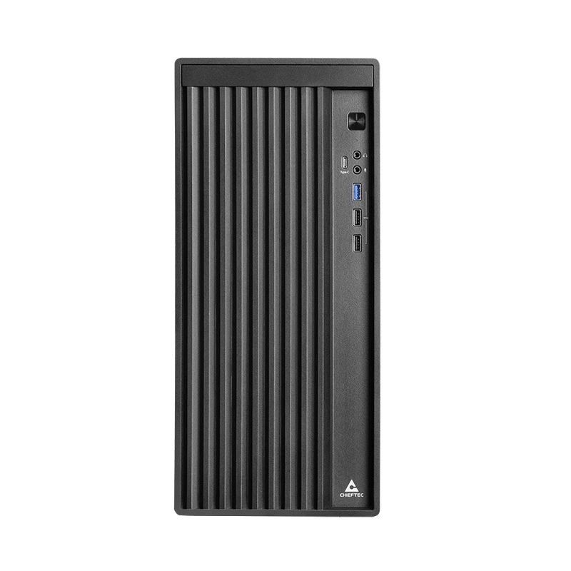 PC Case CHIEFTEC BS-20B-OP Midi Tower, black, microATX/Mini-ITX, 2x 3.5 inch, max GPU 27 cm, 1x 5.25 inch bay, USB-C