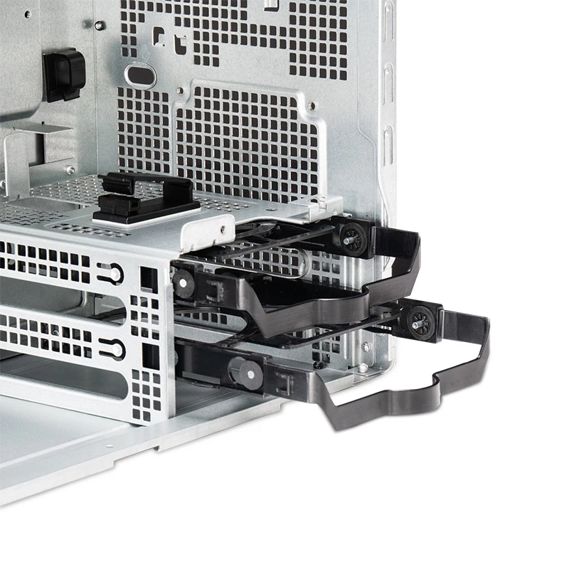 PC Case CHIEFTEC BS-20B-OP Midi Tower, black, microATX/Mini-ITX, 2x 3.5 inch, max GPU 27 cm, 1x 5.25 inch bay, USB-C
