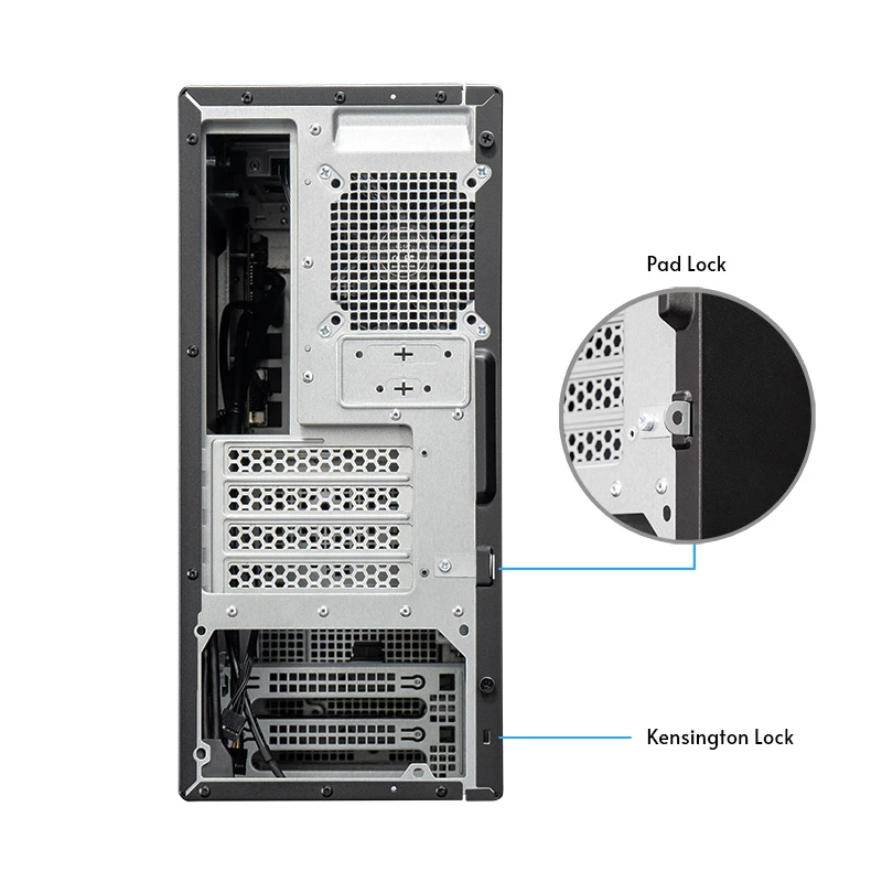 PC Case CHIEFTEC BS-20B-OP Midi Tower, black, microATX/Mini-ITX, 2x 3.5 inch, max GPU 27 cm, 1x 5.25 inch bay, USB-C
