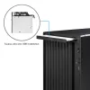 PC Case CHIEFTEC BS-20B-OP Midi Tower, black, microATX/Mini-ITX, 2x 3.5 inch, max GPU 27 cm, 1x 5.25 inch bay, USB-C