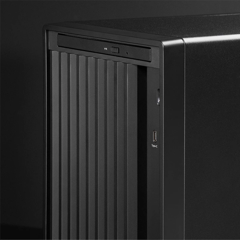 PC Case CHIEFTEC BS-20B-OP Midi Tower, black, microATX/Mini-ITX, 2x 3.5 inch, max GPU 27 cm, 1x 5.25 inch bay, USB-C