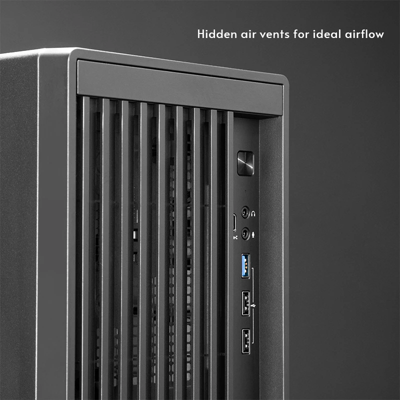 PC Case CHIEFTEC BS-20B-OP Midi Tower, black, microATX/Mini-ITX, 2x 3.5 inch, max GPU 27 cm, 1x 5.25 inch bay, USB-C