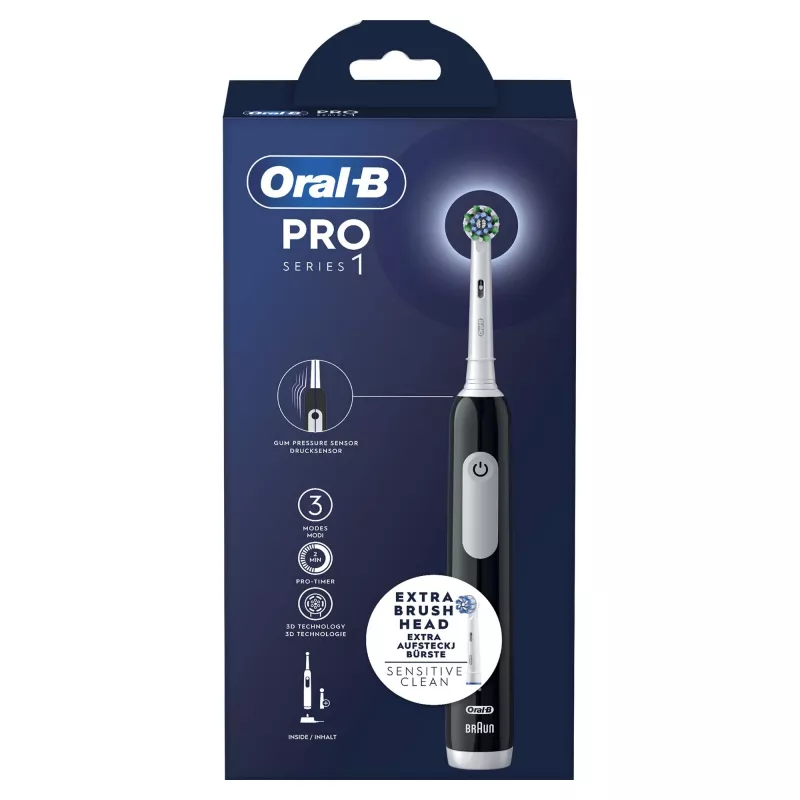 Oral-B Pro Series 1 Adult Oscillating toothbrush Black, White