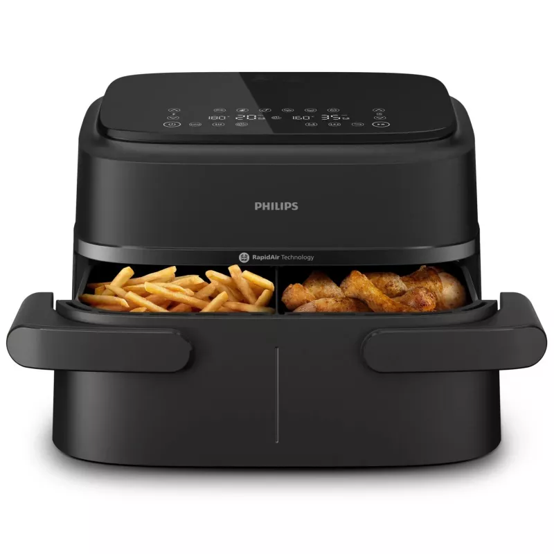 Philips 1000 series NA150/00 fryer Double 7 L Stand-alone 2450 W Hot air fryer Black