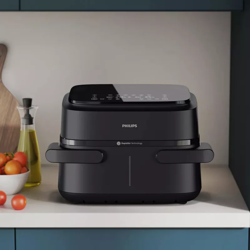 Philips 1000 series NA150/00 fryer Double 7 L Stand-alone 2450 W Hot air fryer Black