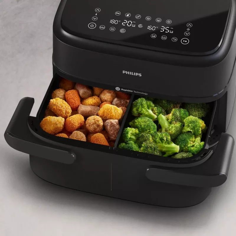 Philips 1000 series NA150/00 fryer Double 7 L Stand-alone 2450 W Hot air fryer Black