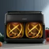 Philips 1000 series NA150/00 fryer Double 7 L Stand-alone 2450 W Hot air fryer Black