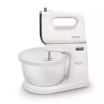 Philips 5000 Series HR3745/00 hand mixer with stand bowl 450 W grey/white