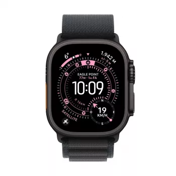 Smartwatch Apple Watch Ultra 3 GPS + Cellular 49mm Black Titanium Case with Black Alpine Loop Medium