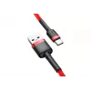 BASEUS Braided Cafule Fast Charging Cable - USB Type-A To Type-C 2A - 2m - Red (Nylon)