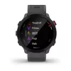 Smartwatch GARMIN Forerunner 55, round 42 mm case, grey, silicone band, GPS/GLONASS/Galileo, 5 ATM water resistance