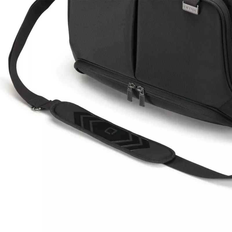 DICOTA Top Traveller Pro - 12-14.1in Notebook Case - Black / 1680d Rpet Polyester