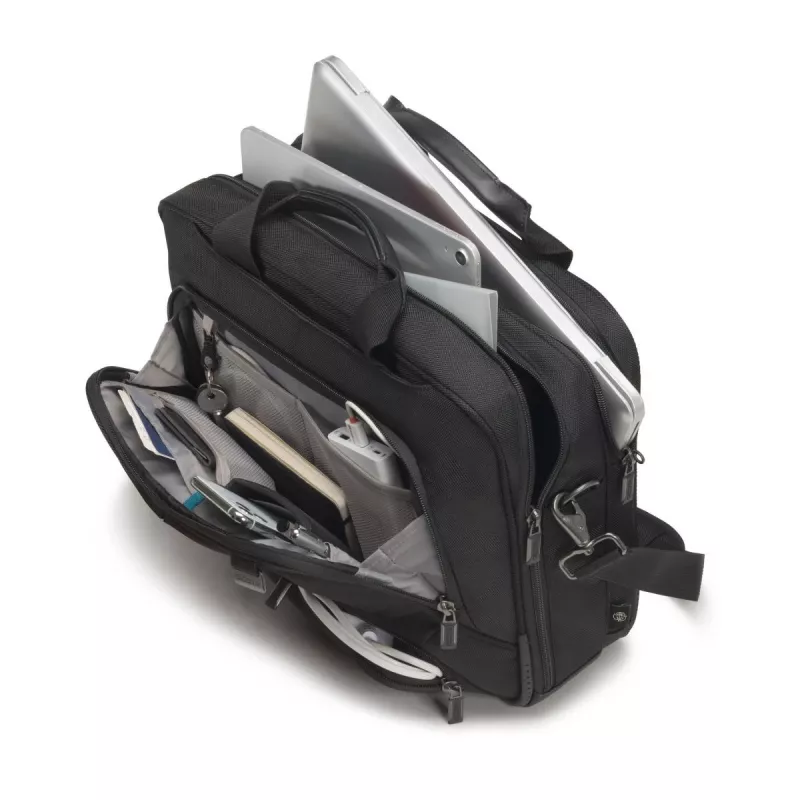 DICOTA Top Traveller Pro - 12-14.1in Notebook Case - Black / 1680d Rpet Polyester