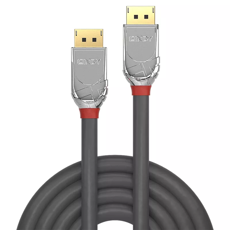 Lindy 5m DisplayPort 1.2 Cable, Cromo Line, 5 m, DisplayPort, DisplayPort, Male, Male, 4096 x 2160 pixels